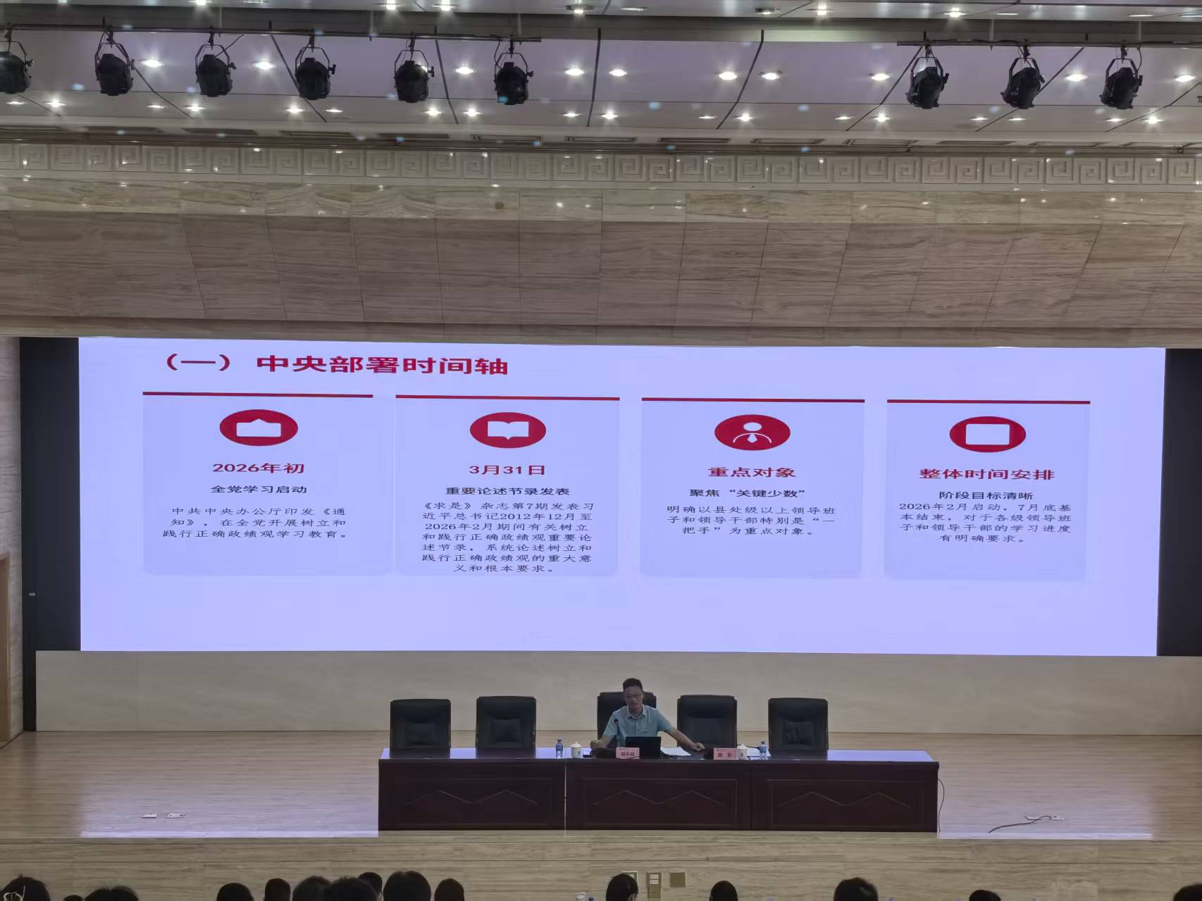 职能部门党委举办树立和践行正确政绩观学习教育专题读书班（第一